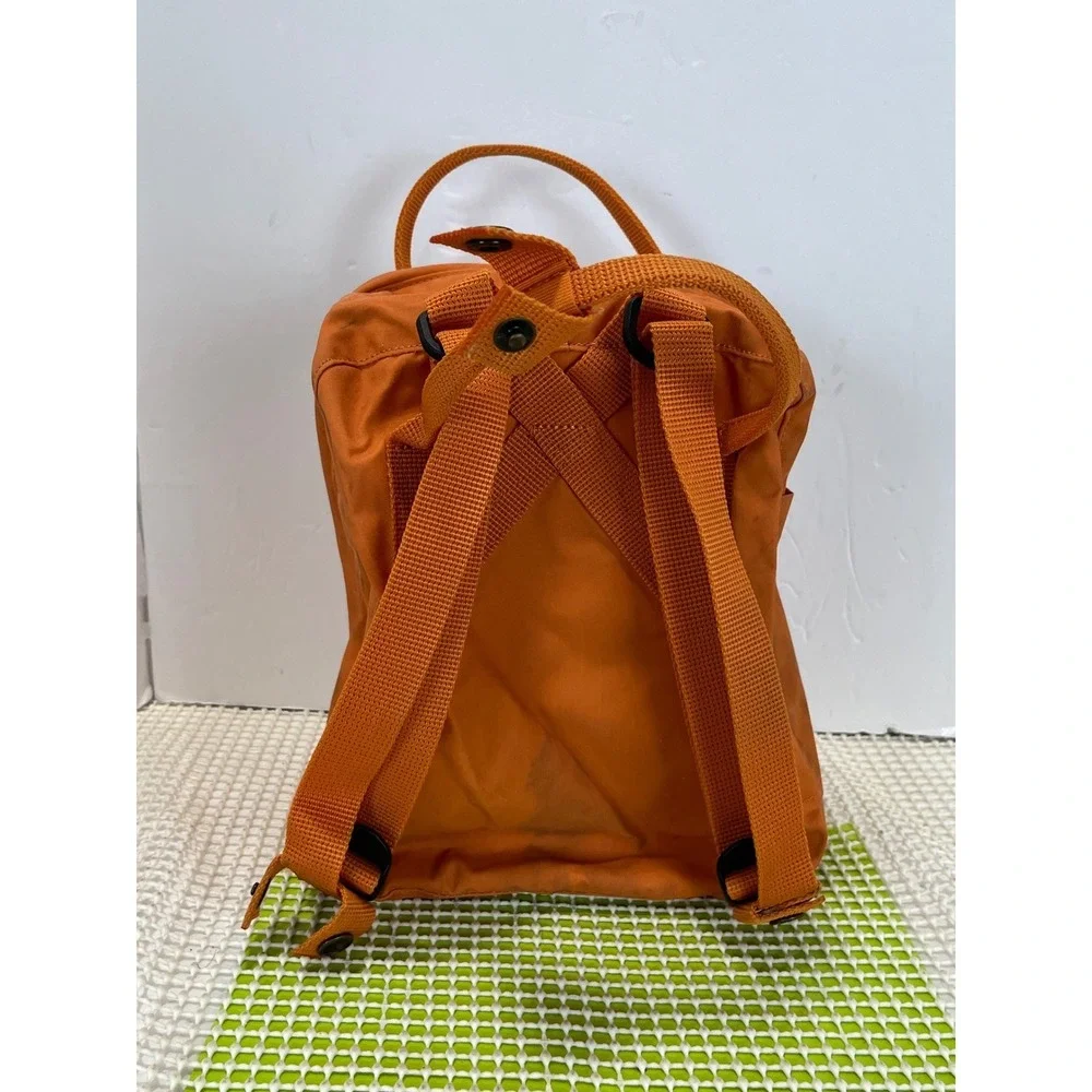 Fjallraven Kanken Mini Backpack Orange Vinylon F 23561 Everyday Bag